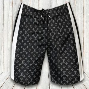 LV Black Fashion Logo  Brand Shorts For Men Hot 2025 PEAa400016