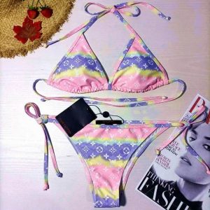 LV Pink Bikini 2 Pc Set SUN20010