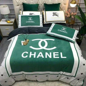 Coco Chanel Green Bedding Set