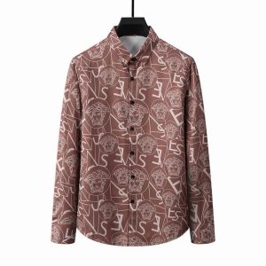Limited Versa.ce Long Sleeve Button Shirt for Men Hot 2025 V6914S