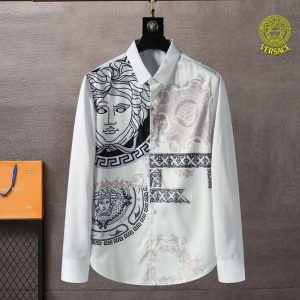 Limited Versa.ce Long Sleeve Button Shirt for Men Hot 2025 V6918S