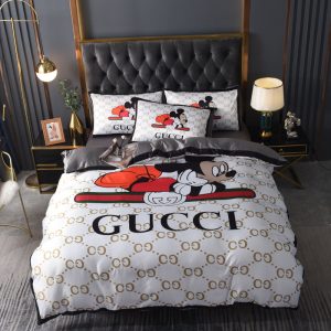 GG x Mickey White Bedding Set 2
