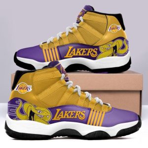 Los angeles lakers Air JD11 sneaker gift for men women hot 2025 PEA1011