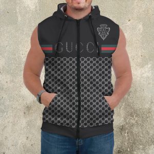 Premium Sleeveless Zip Hoodie Gucci For Men - DN930602